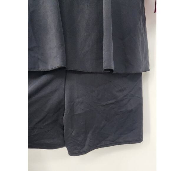 New NWT Fit 4 U UR Hips One Piece QVC Swim Romper Dress Size 10 Black - Picture 6 of 11